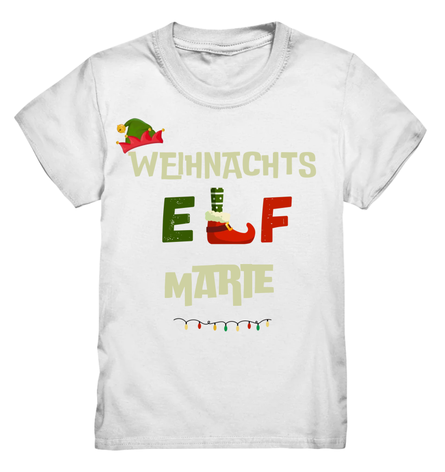 Weihnachts Elf - Personalisierbares Premium T-Shirt für Kids