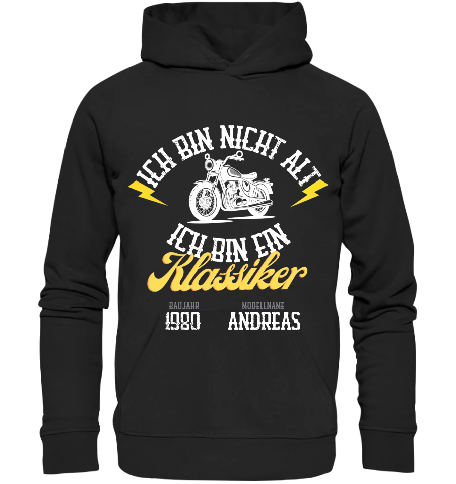 Ich bin ein Klassiker - Personalisierbarer Premium Hoodie