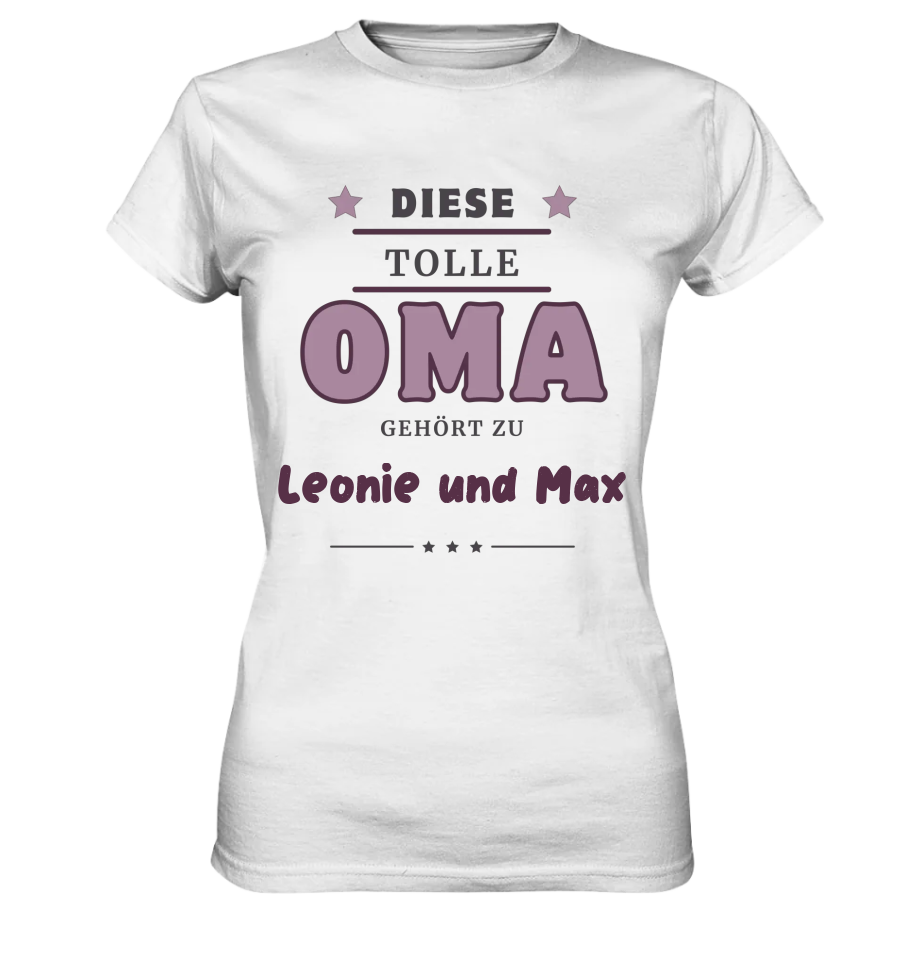 Diese Tolle Oma - Personalisierbares Premium T-Shirt