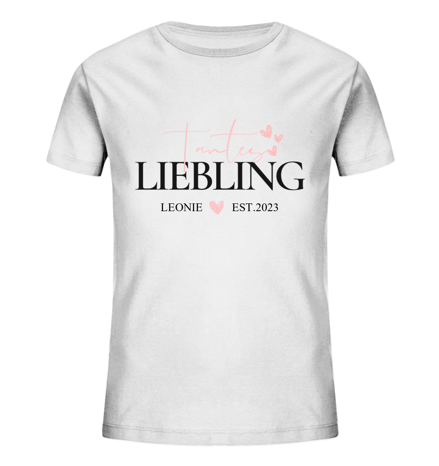 Tantes LIebling - Personalisierbares Organic T-Shirt - Kids